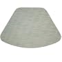 Seafoam Green/Tan Wipeable Wedge-Shaped Placemat for Round Tables