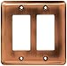 Franklin Brass 64080 Stamped Steel Round Double Decorator Wall Plate, 1 per pkg
