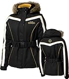 IMAGE OF Boston Bruins Women's Gameday Black Full-Zip Heavyweight Parka