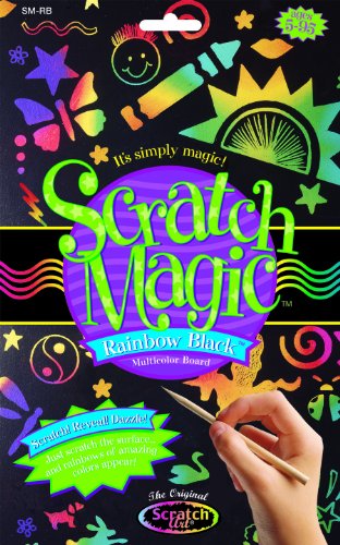 Scratch Art Magic Rainbow Black
