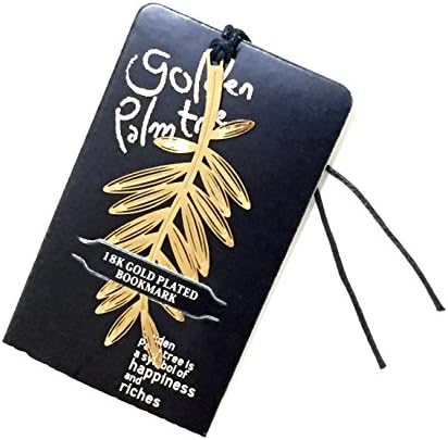 Nano Zizzle Golden Palm Tree Elegant Metal Bookmark