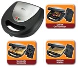 Zoom Produkt-Bild: ELTA KG114 Kontaktgrill Sandwichtoaster Waffeleisen Multigrill mit Wechselplatten