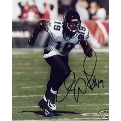 Ernest Wilford Autographed Jacksonville Jaguars (White Jersey) 8x10 Photo