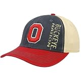 NCAA Top of the World Ohio State Buckeyes Scarlet-Navy Blue-Cream Recruit One-Fit Hat