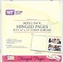 Westrim Strap Hinge Refill Pages, 12-Inch by 12-Inch, Cream, 10/Pkg