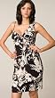 Tracy Reese Floral Asymmetric Slip Dress