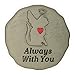 AngelStar Forever in My Heart-Cat Pet Memorial Garden Stone, Light Brown