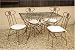 Kitchen & Housewares : Sienna ceramique/metal 4 seater Garden / Patio Furniture set