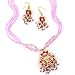 Versatile Lacquer Necklace Set with Pair of Earrings