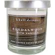 k.hall Designs Sandalwood Vanilla Vegetable Wax Candle, 60 Hour Burn Time