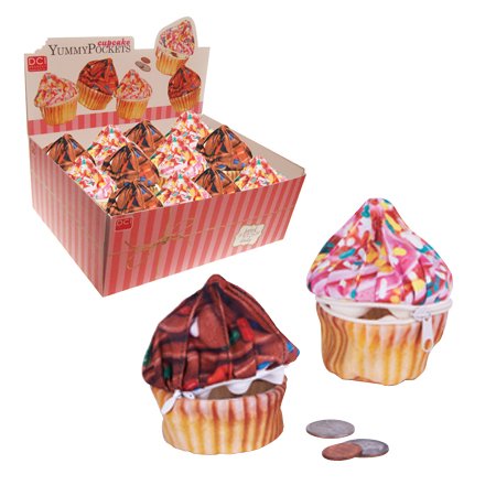 DCI Cupcake Yummy Pocket, Assorted Chocolate and Pink