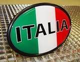 ITALIA FLAG ITALY Trailer Hitch Cover OVAL Style