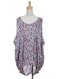 Anna-Kaci Free Size Multicolored Cheetah Leopard Print Extra Long Tunic Dress