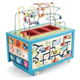 Wooden Activity Cube for Kids by Parents