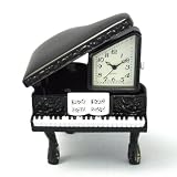 [Miniature Clock] ミニチュアクロック 置時計 【ザ・クロックハウス限定販売】アナログ グランドピアノ MC-646-BLK/AZ