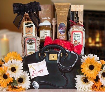 Doctor's Prescriptions Bag - Get Well Soon Gift Assortment - Chicken Soup, Crackers, Vanilla Tea assortment And More!