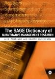 The Sage dictionary of quantitative management research