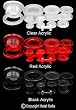 ACRYLIC THREADED TUNNELS TTACRD2 -2G (6MM)