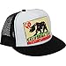 California Love Flag Flat Bill Snapback Mesh Truckers Cap
