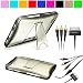 Premium TPU Hard Crystal Case Cover with Kickstand for Samsung Galaxy Tab 7 inch LCD Display Screen Wifi 3G Samsung Galaxy Tablet P1000 + OEM Samsung Composite Stereo Video AV Cable for Samsung Galaxy Tab, Grey