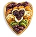 Gourmet Gift Tray,Dried Fruit Platter in a Reusable Heart-Shaped Wooden Tray, Great Gift Idea, By Benevelo Gifts