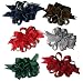 Hair Bows ~ Holiday Organza &amp; GrosGrain Loop Bow ~ 6 Assorted Colors ~ Great Stocking Stuffer!