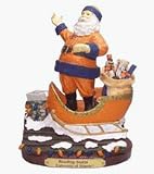Illinois Fighting Illini Rooftop Santa Figurine