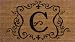 Evergreen 2RM003 Monogram Door Mat, Coir Insert, Letter C, 16-Inches x 28-Inches