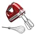 KitchenAid KHM7210ER 7-Speed Digital Hand Mixer with Turbo Beater II Accessories and Pro Whisk - Empire Red