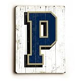 University of Pittsburgh P Wood Sign