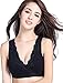CAKYE® Lace Nursing Bra Sleep Tank for Maternity and Breastfeeding (Small/34B-DD, Black)