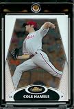 2008 Topps Finest # 96 Cole Hamels - Philadelphia Philles - Premium Baseball Card in Protective Screw Down Display
