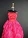 A Hot Pink Knee Length Dress Covered in Roses It so Cute Also Avail in Silver, Red, and Purple Made to Fit the Barbie Doll
