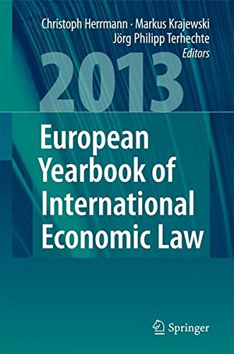 European Yearbook of International Economic Law 2013
