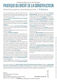 Image de Pratique du droit de la construction : Marchés publics - Marchés privés