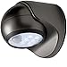 LIGHT IT! by Fulcrum 20031-103 6-LED Wireless Motion Sensor Security Porch Light, Single, Charcoal