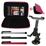 Premium Pink EVA Carrying Bag Car Holder RedBlackSliver Stylus Pen for Samsung Galaxy Tab 70 P1000P101070 Plus P620077 P6800 Samsung Galaxy Tab T-MOBILESPRINTVERIZON on sale