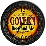 GOVERN 'S Beer and Ale Cascading Pub Wall Clock