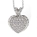 Love & Attraction! - Heart Locket Pendant Pavé with White CZs