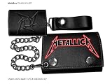 Metallica - Black Leather Red Logo (Geldbeutel) - Metallica