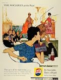 1959 Ad Sociables Prefer Pepsi Cola Soda Drink Fashion Show Benefit Illustration - Original Print Ad