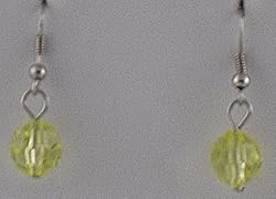 Saffron Gem Cut Globes Earrings