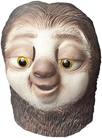 Sloth Latex Full Head Mask, Halloween Costume