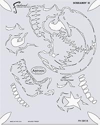 Artool - Return of Skullmaster Airbrush Templates by Craig Fraser - Screamin' II