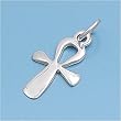 Sterling Silver Pendant - Cross - Polished - 16mm Pendant Height