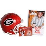 NCAA Riddel Herschel Walker Georgia Bulldogs #34 Autographed Mini Helmet w/ ''82 Heisman'' Inscription