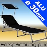 ALU Sonnenliege SYLT mit Sonnendach