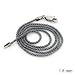 1.8mm Rhodium Plated Sterling Silver Popcorn Chain in 16", 18", 20", 24" and 30" lengths, #8423