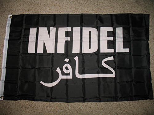 3'X5' Infidel Flag War Vet Usa Iraq Afghanistan Veteran Arabic And English 3X5