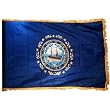 New Hampshire 3x5ft Nylon Flag with Indoor Pole Hem and Fringe
